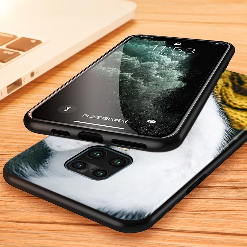 

Silicone Cover Black Big Eye Cat For Xiaomi Redmi 9A 9C Note 9 9S Pro Max 8T 8 7 6 5 Pro 5A 4X 4 Prime Phone Case