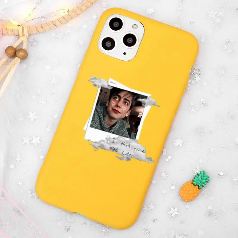 

Fundas Umbrella Academy Phone Case Candy Color Yellow for iPhone 11 12 pro XS MAX 8 7 6 6S Plus X 5S SE 2020 XR