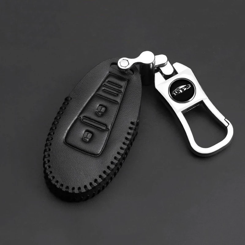 Автомобильный кожаный чехол для ключей ключа автомобиля пульт дистанционного