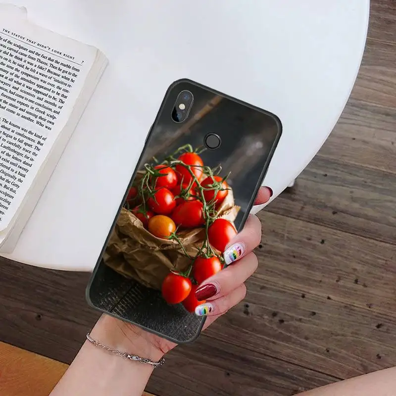 

Fruit beautiful Cherry Tomatoes Phone Case For Xiaomi Redmi 7 9t 9se k20 mi8 max3 lite 9 note 8 9s 10 pro Shell Cover Funda