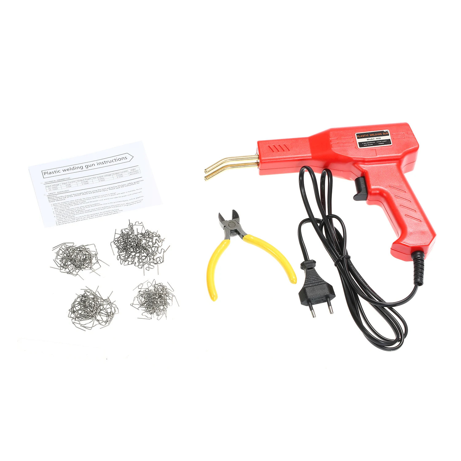 

Автомобильный степлер, пластиковый сварочный пистолет, 50 Вт, горячий степлер, пластиковый сварочный аппарат, автомобильный бампер, Ремонтн...