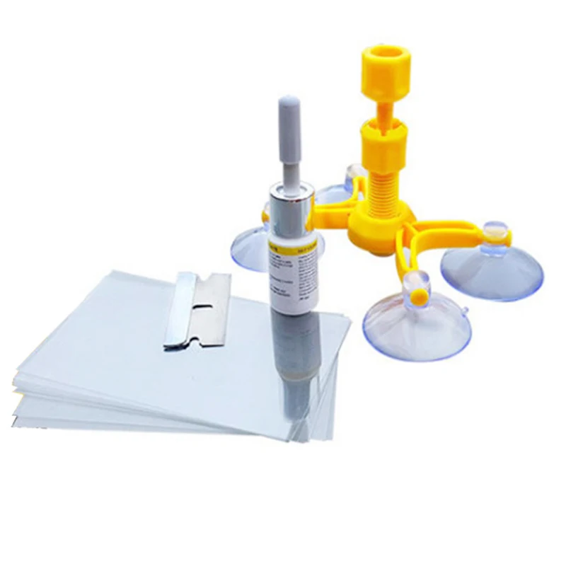 

Windshield Repair Kit Quick Fix Car Cracked Glass Windscreen Repair Tool Resin Sealer DIY Auto Window Screen Polishing