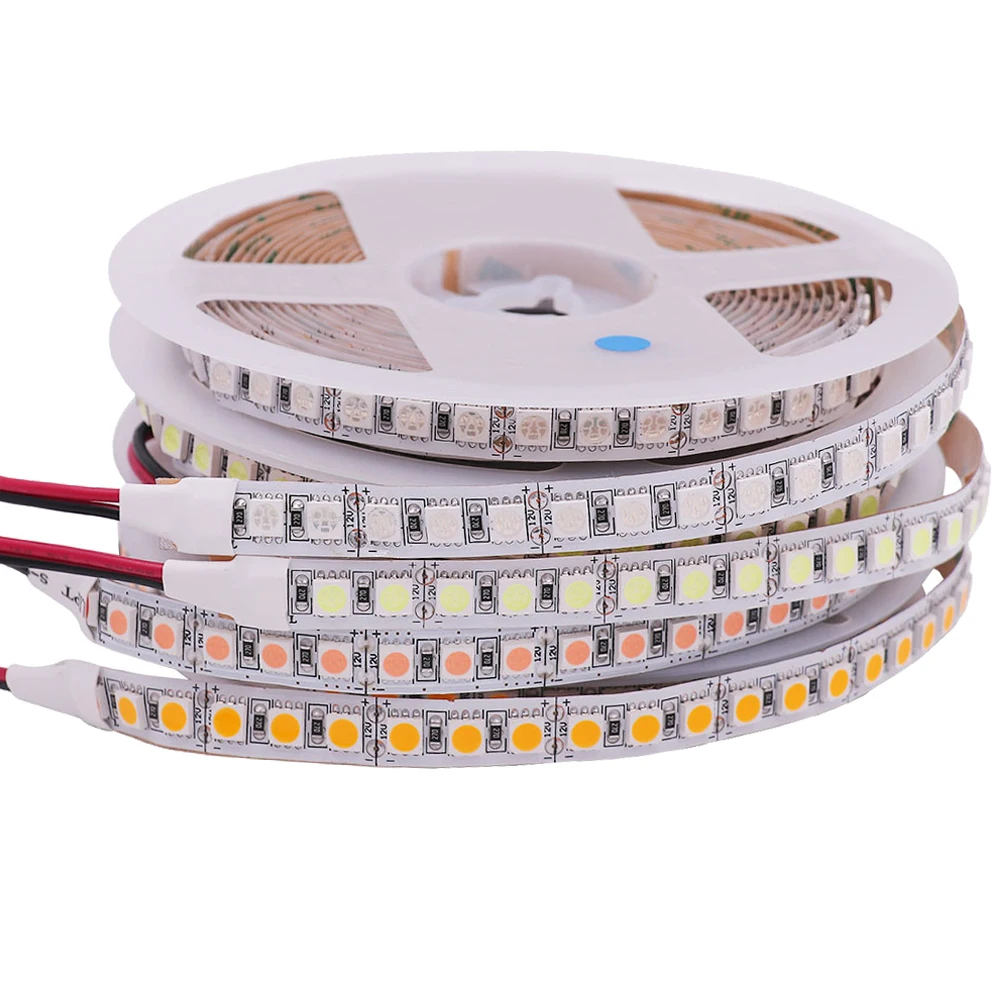 5050 RGB Светодиодная лента 12 В постоянного тока гибкая светодиодная 5054 2835 120
