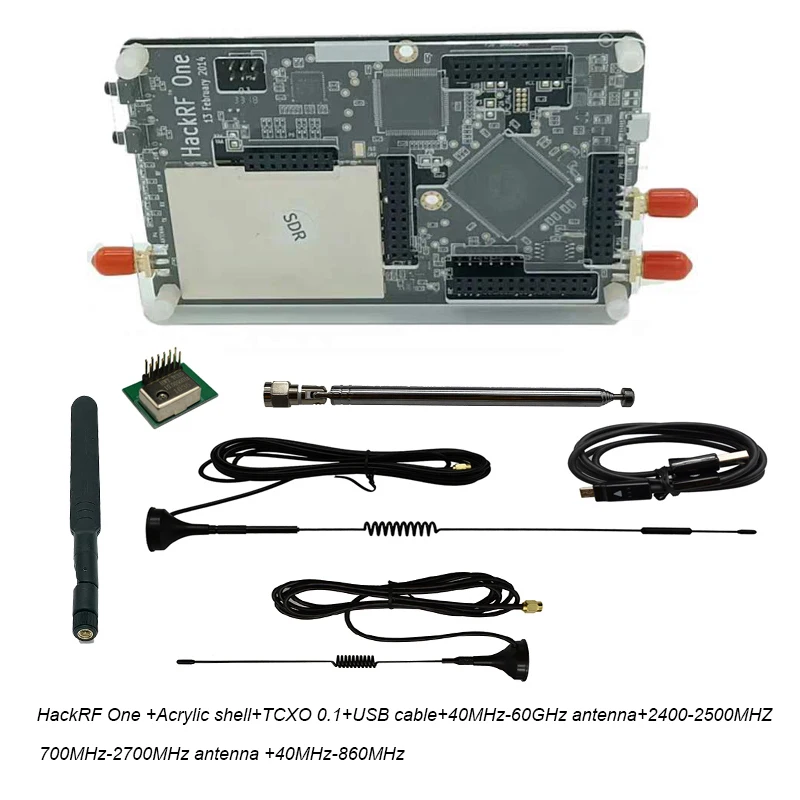 HackRF один 1 МГц до 6 ГГц программно-радио на платформе макетная плата SDR демонстрационная плата приемник для док-станции Ham Радио C5-002