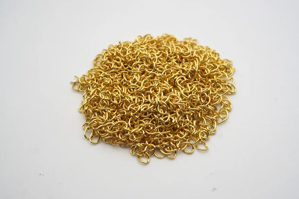 gold chain 50 шт., 6 цветов, удлинитель колье удлинитель браслета, удлиняющие хвосты, сделай сам, для рукоделия, для изготовления ювелирных изделий, подходящие разъемы HK021 - Цвет: gold chain