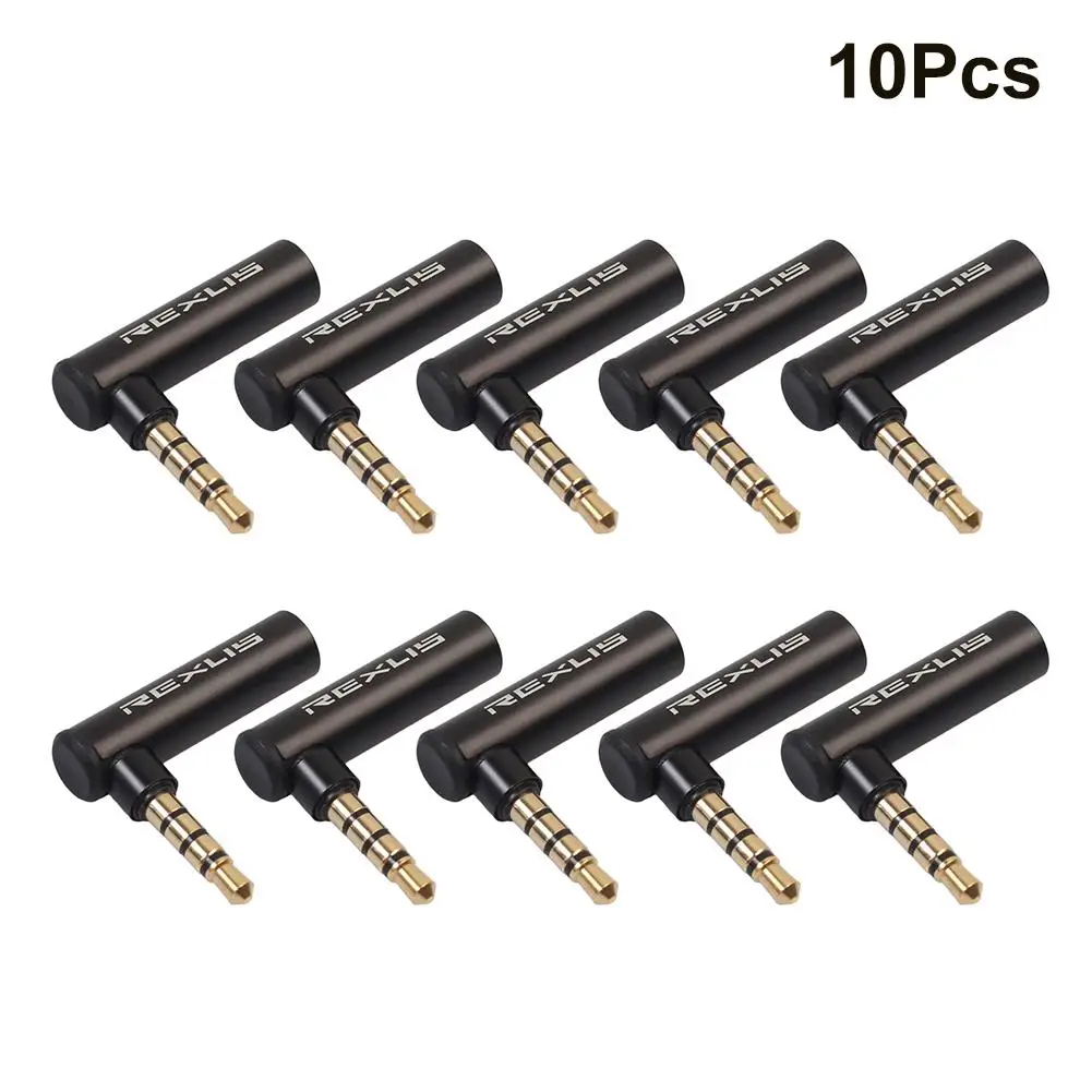 1 шт. 3 5 мм штекер гнездо 90 градусов прямоугольный аудиоадаптер Стандартный