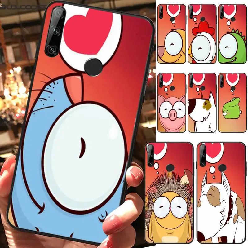 

Miss You Love Animation Soft Black Phone Case For Huawei Y5 Y6 Y7 Y9 Prime Pro II 2019 2018 Honor 8 8X 9 Lite View9