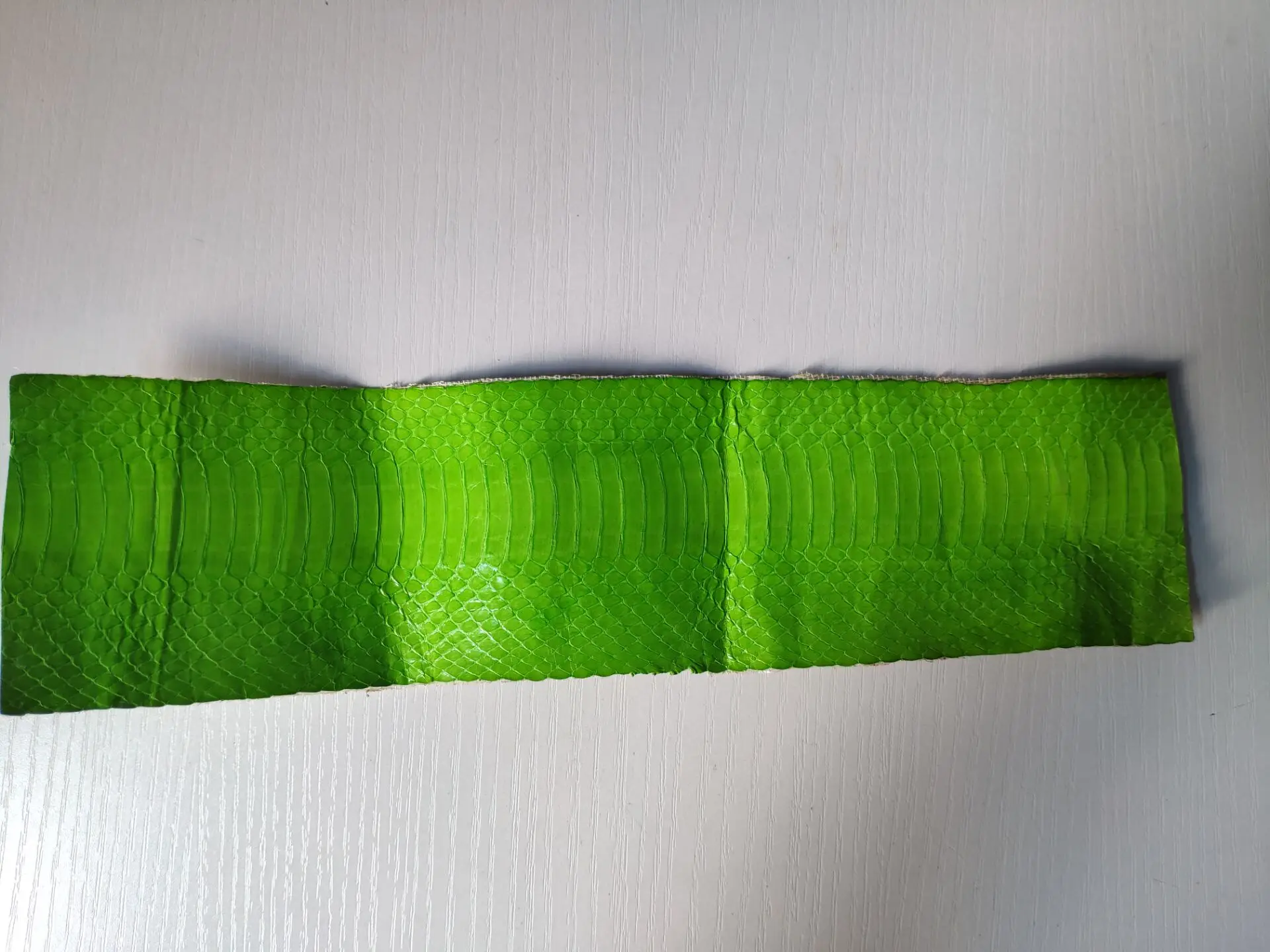 DIY натуральная кожа змеиной кожи Ткань Кожа для ремня обуви - Цвет: H27cm  W8cm