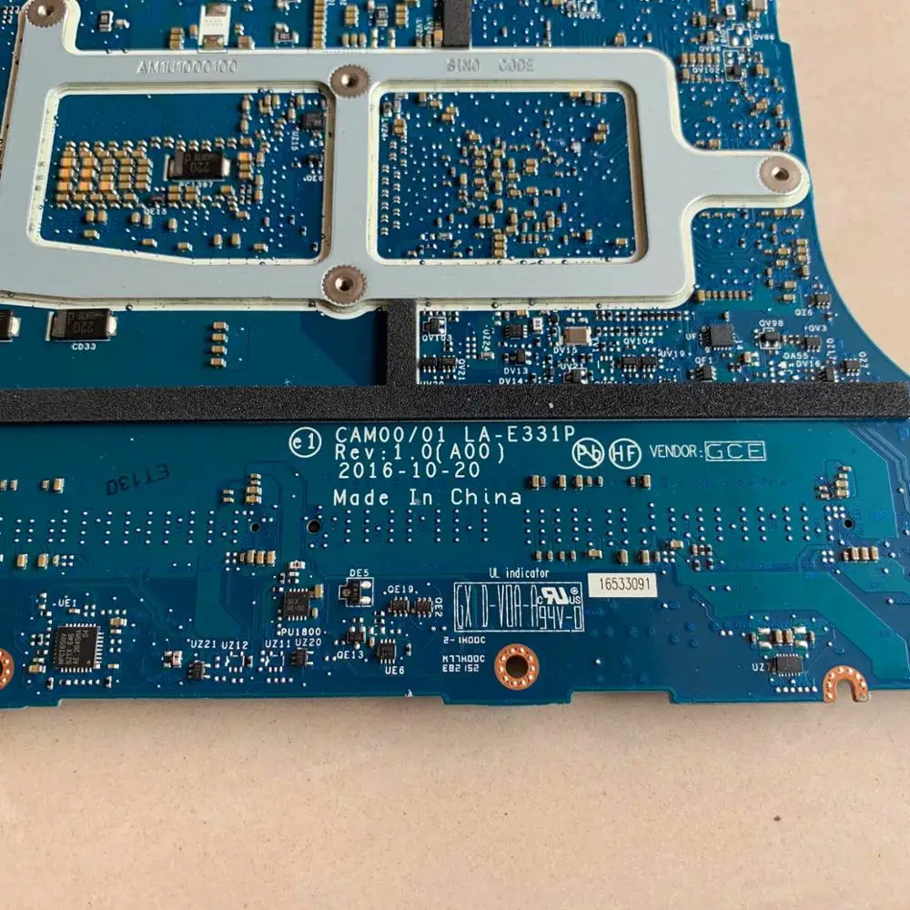 Preise Laptop Motherboard FÜR Dell XPS 15 9560 CAM00/01 LA-E331P Mainboard CN-0YV12N Mit SR32S I5-7300HQ GTX1050 4GB 100% Vollständig Getestet