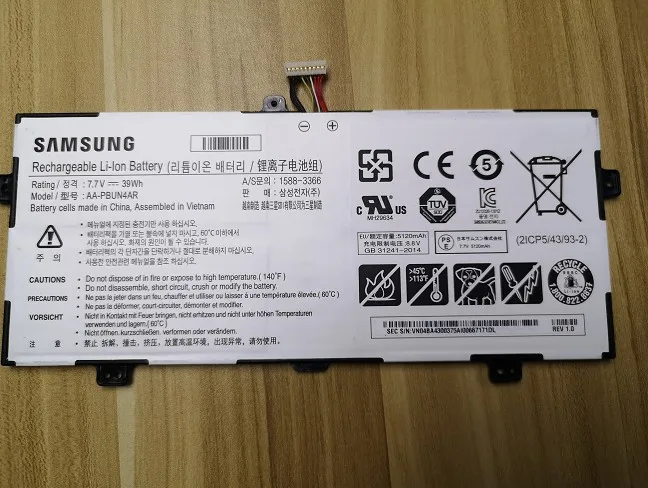 Новый оригинальный аккумулятор для Samsung NP900X5L NP940X3L NT900X5M NT900X5P NT900X5W NT901X5L AA PBUN4AR 7 V