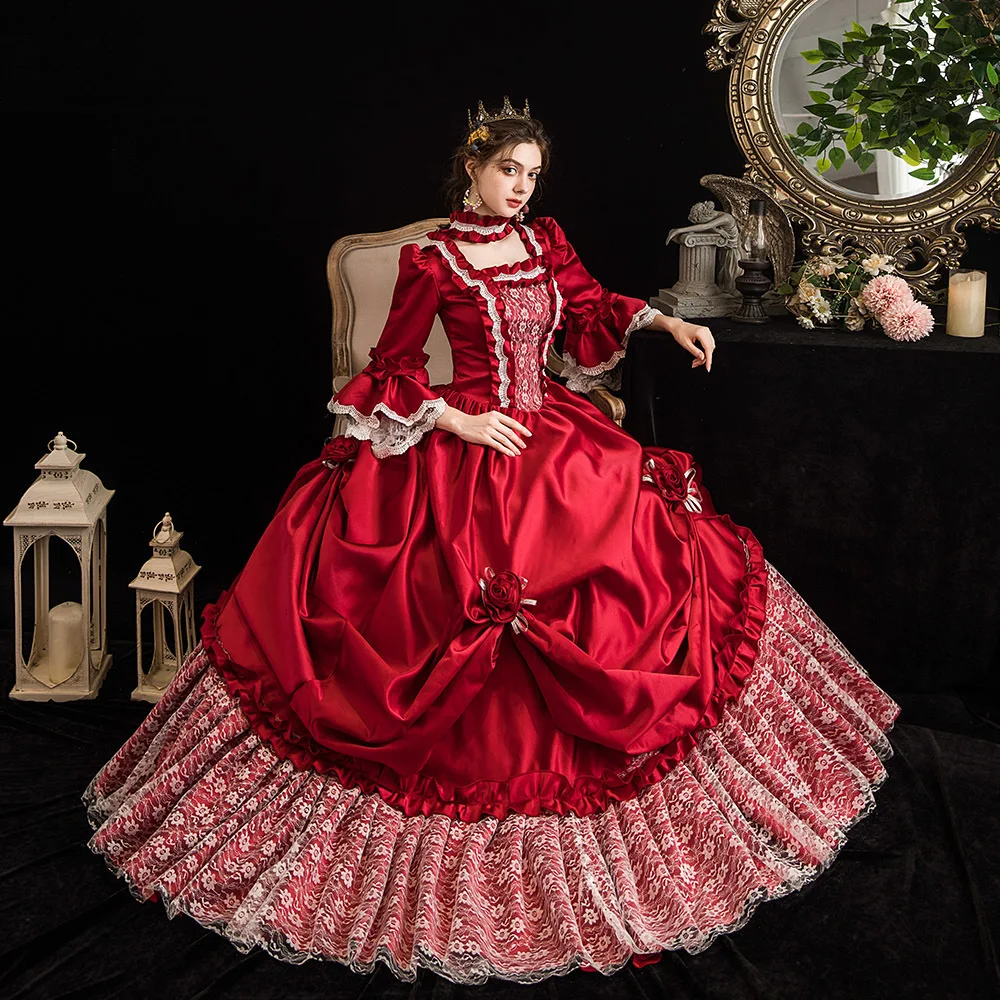KEMAO-Платья Марии-Антуанетты Рококо Барокко Мария-Антуанетта Ренессанс