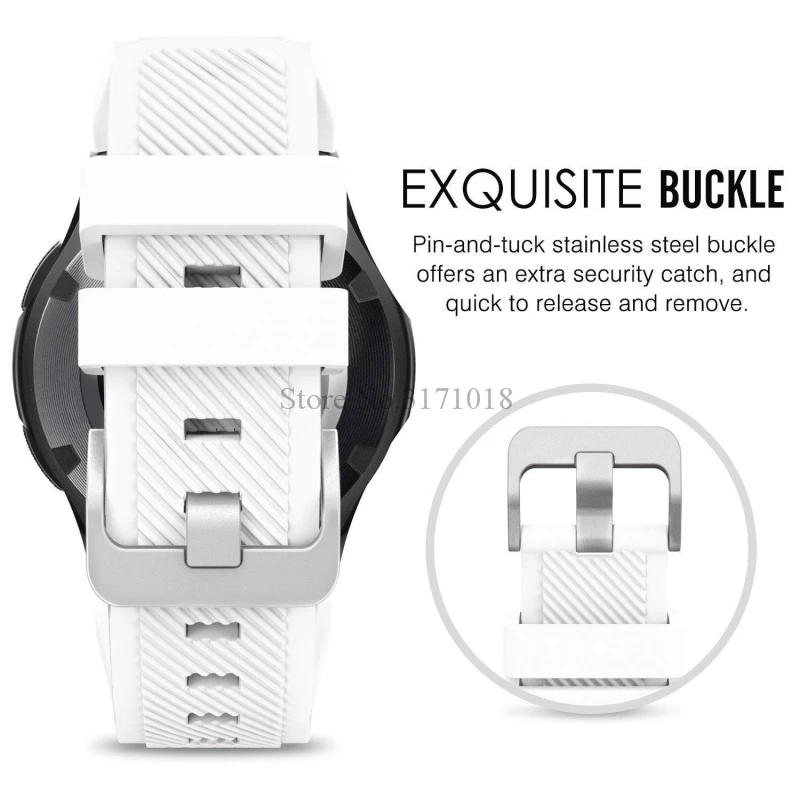 Watchbands Black 22mm luxury brand New Fashion Sports Silicone Bracelet Strap Band For Samsung Gear S3 Frontier Hot Sale | Наручные часы