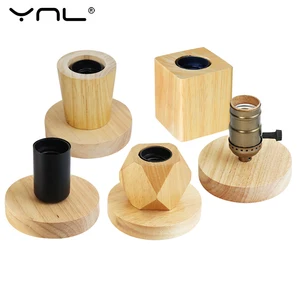 Настольная лампа в стиле ретро, многогранник, E27, настольная лампа с вилкой европейского стандарта, для гостиной, спальни, прикроватная лампа, декоративная настосветильник лампа с деревянным основанием