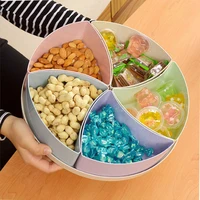 wheat straw dried fruit tray with lid multi grid candy box snack tray