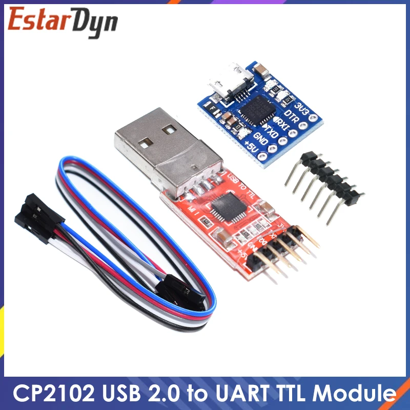 Модуль CP2102 USB для TTL serial UART STC, кабель для скачивания Super Brush line, Обновление типа USB Micro USB 5Pin 6Pin