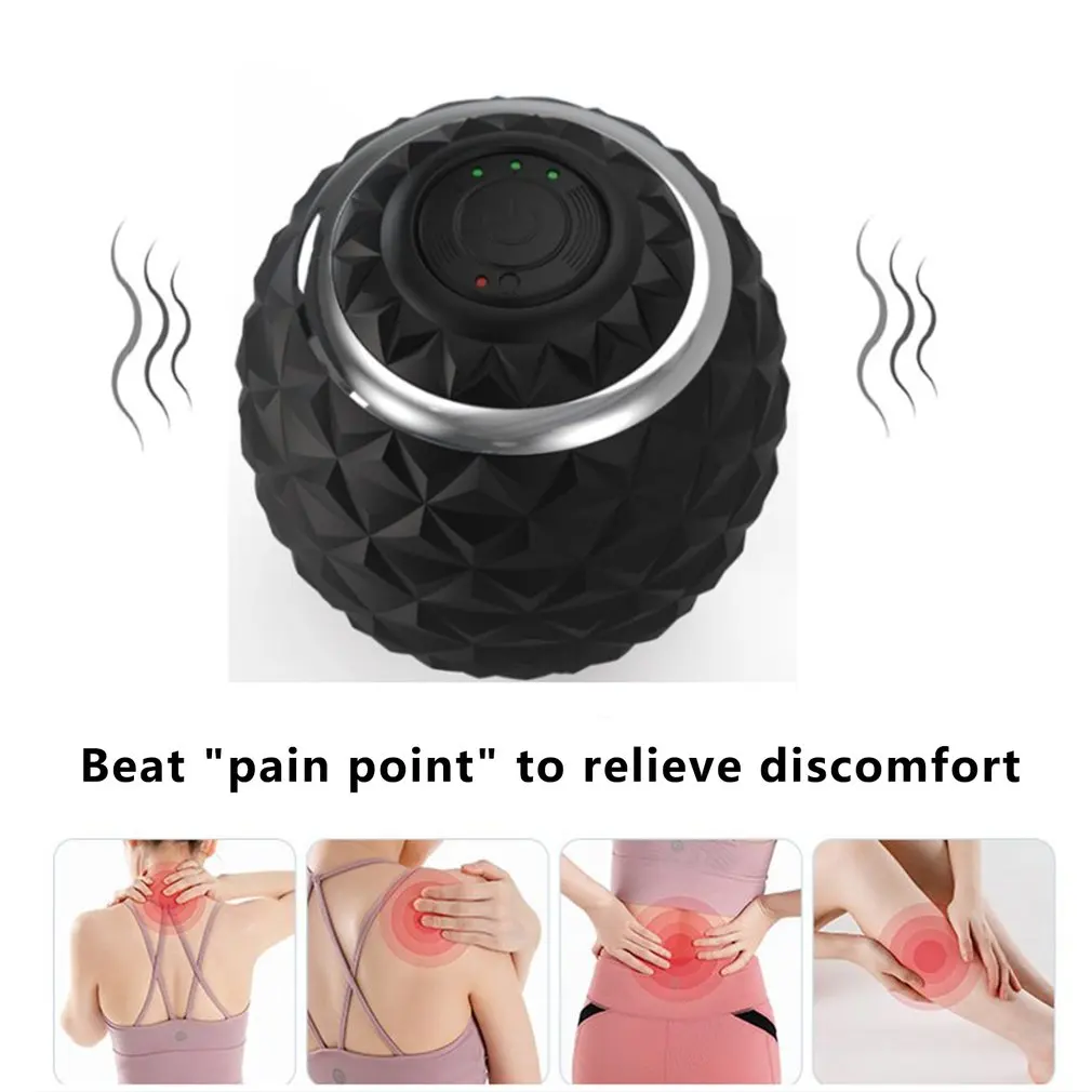 

Fitness Equipment Yoga Massage Ball Electric Massage Ball Rechargeable Four-speed Vibration Massage Ball Sporting Goods