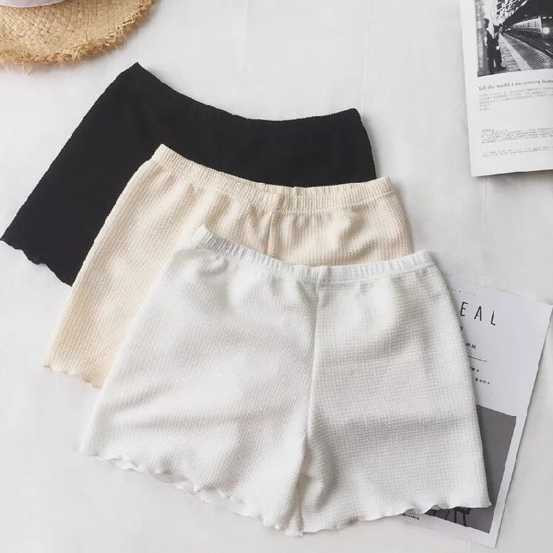 

Women Soft Solid Color Seamless Safety Short Pants Hot Sale Summer Under Skirt Shorts Breathable Shorts