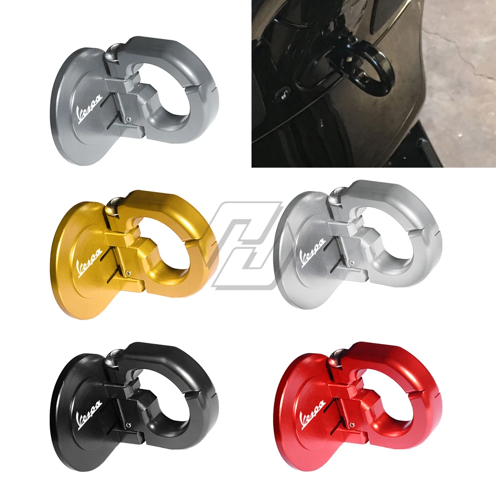 For Piaggio Vespa GTS 300 300ie GTS300 Aluminum Scooter Foldable Helmet Lock Hook