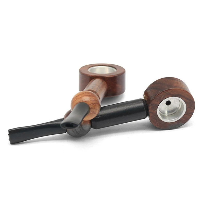 Необработанные деревянные Мини трубы вращающаяся портативная креативная