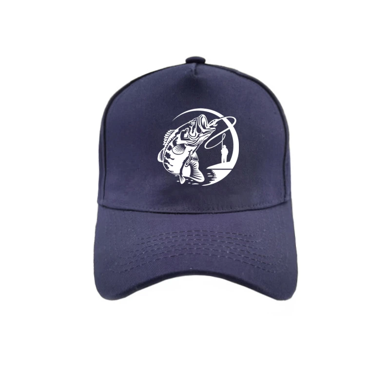 Забавные Fishinger прыжки бас рыбы бейсболки Регулируемый модная повседневная