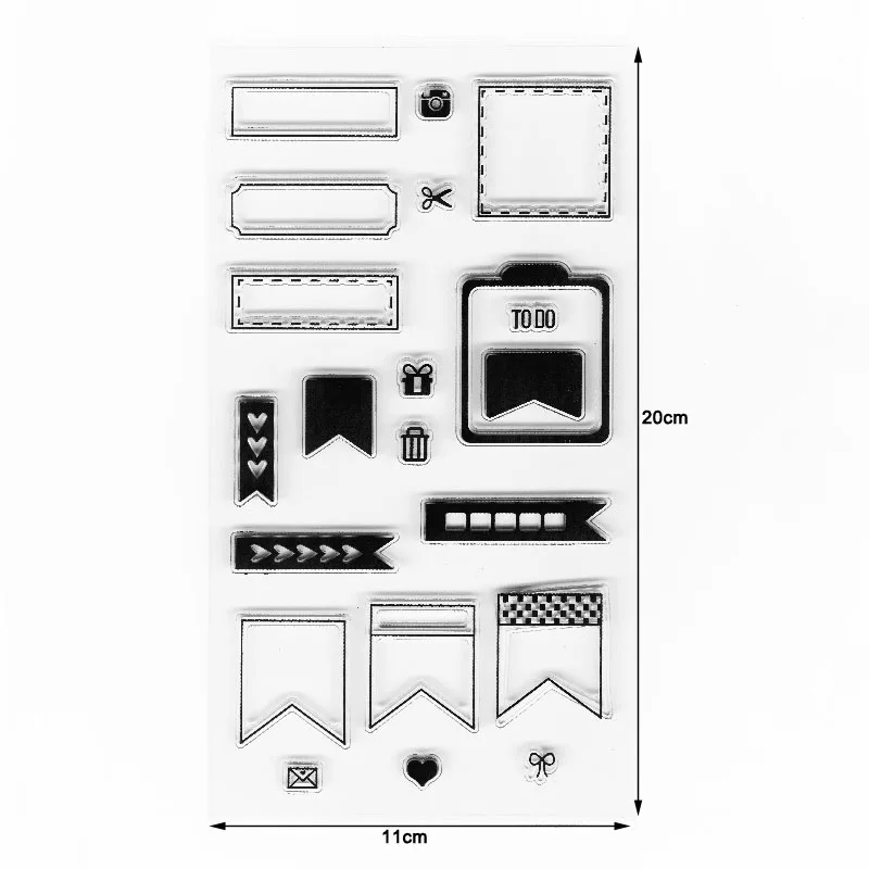 Чтобы сделать список планировщик прозрачных штампов пустая рамка прозрачные