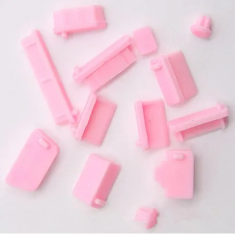 pink 13 шт силиконовый Противопылевой заглушка пробка Универсальный пылезащитный usb-порт HDMI RJ45 Интерфейс Крышка для ноутбука ПК - Цвет: pink