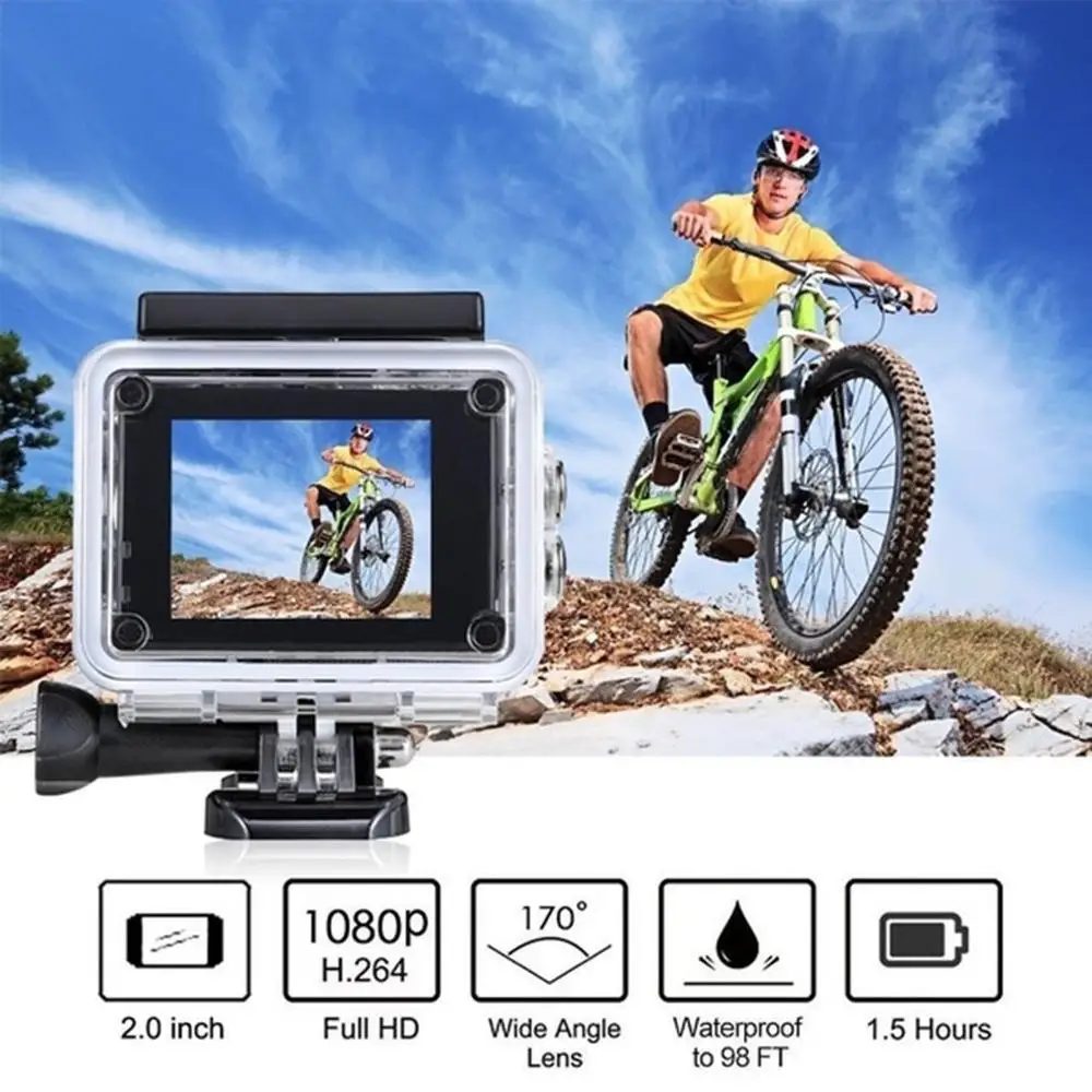 

Pro Cam Sport Action Con Telecomando Camera 4k Videocamera Wifi Ultra Hd 16mp DVR Sports Outdoor Diving Bicycle Camcorder