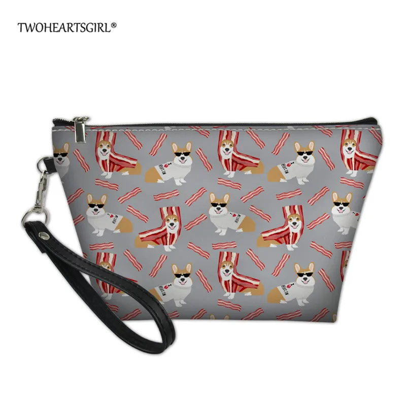 L2389Z8 Twoheartsgirl Милая корги женская маленькая косметичка дорожный кейс для косметики сумка для хранения Кошелек Органайзер карандаш несессер Студенческая сумка - Цвет: L2389Z8