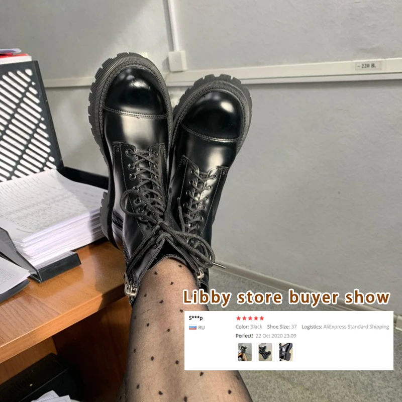 Женские массивные ботинки роскошные брендовые дизайнерские мотоциклетные на