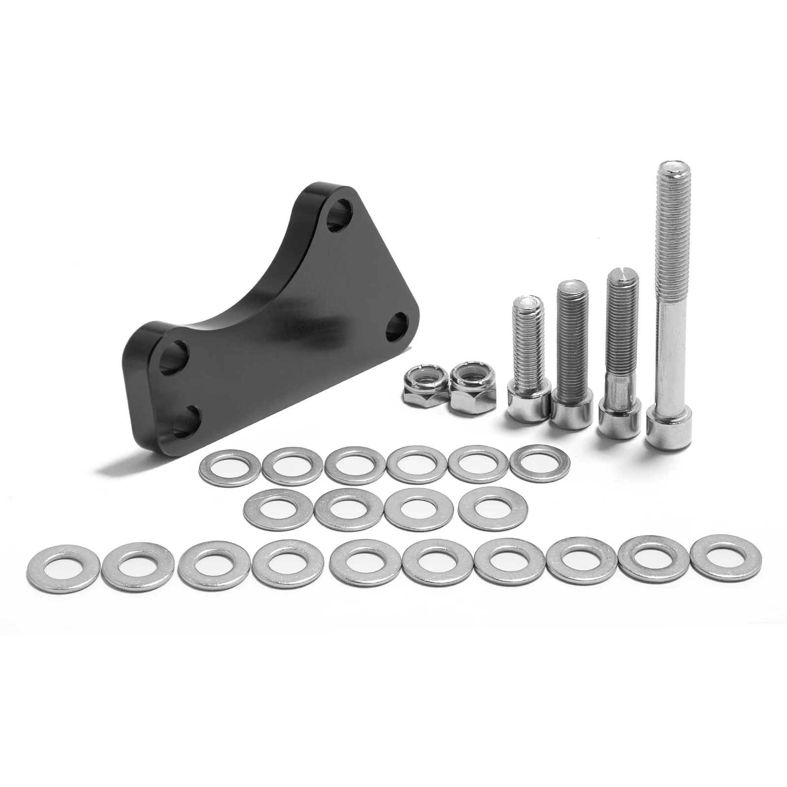 

Адаптер крепления тормозного суппорта BIKINGBOY преобразует большой двойной 00-до 84-99 Чоппер Touring Softail Fatboy 3 1/2 дюйма до 2 3/4 дюйма по центру