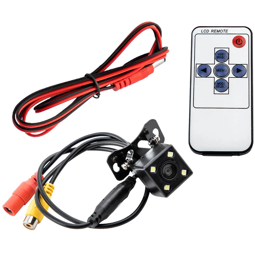 

12V CAR REAR VIEW 7" LCD MONITOR + NIGHT VISION REVERSING PARKING CAMERA 4LED KIT