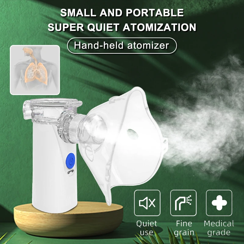 

Medical Mini Mesh Nebulizer Handheld Portable Inhale Silent Nebulizer Ultrasonic inalador Children Adult Rechargeable Automizer