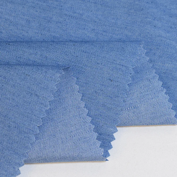 

Plain woven jeans denim fabric 35% polyester 65% cotton washed for jeans coat