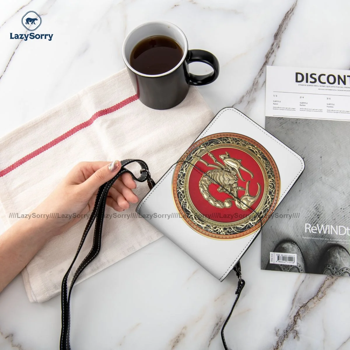 

Scorpion Shoulder Bag Woman Fashion Mobile Phone Bag Reusable Leather Travel Bags