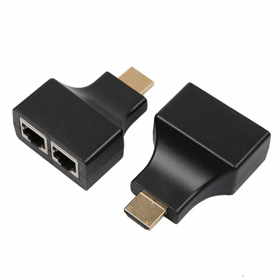 1pair RJ45 Network Cable Extender HD 1080P D32 For HDTV HDPC By Cat 5e/6 Up To 30Meters Wholesale | Электроника