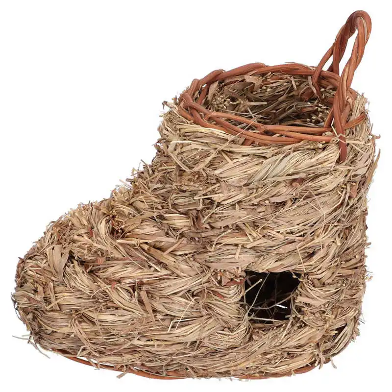 Хомяк травяное гнездо практичное устойчивое к плесени из натуральной соломы