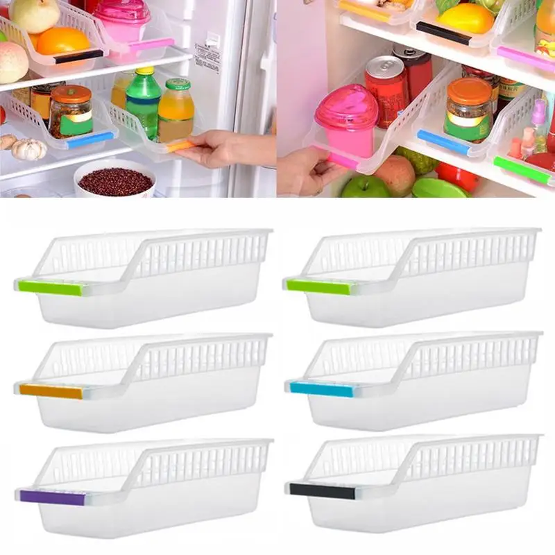 

Wholesale Refrigerator Organizer Trays Bins Pantry Fridge Fruits Storage Cabinet Box Vegetables Containers Egg Storage Baskets