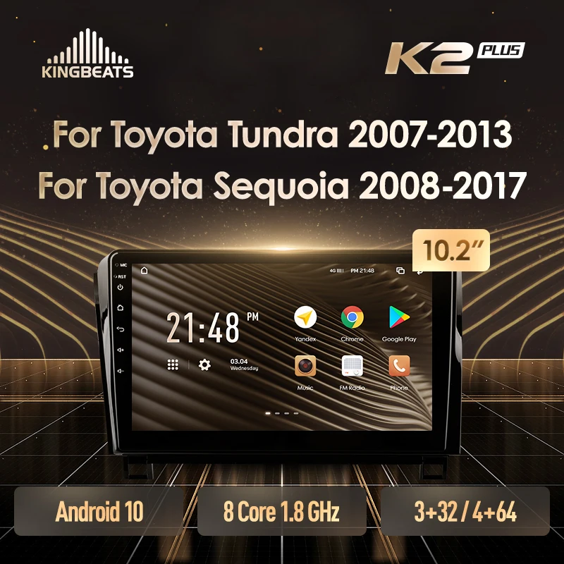 KingBeats штатное головное устройство For Toyota Tundra XK50 2007 2013 Sequoia XK60 2008 2017 автомагнитола
