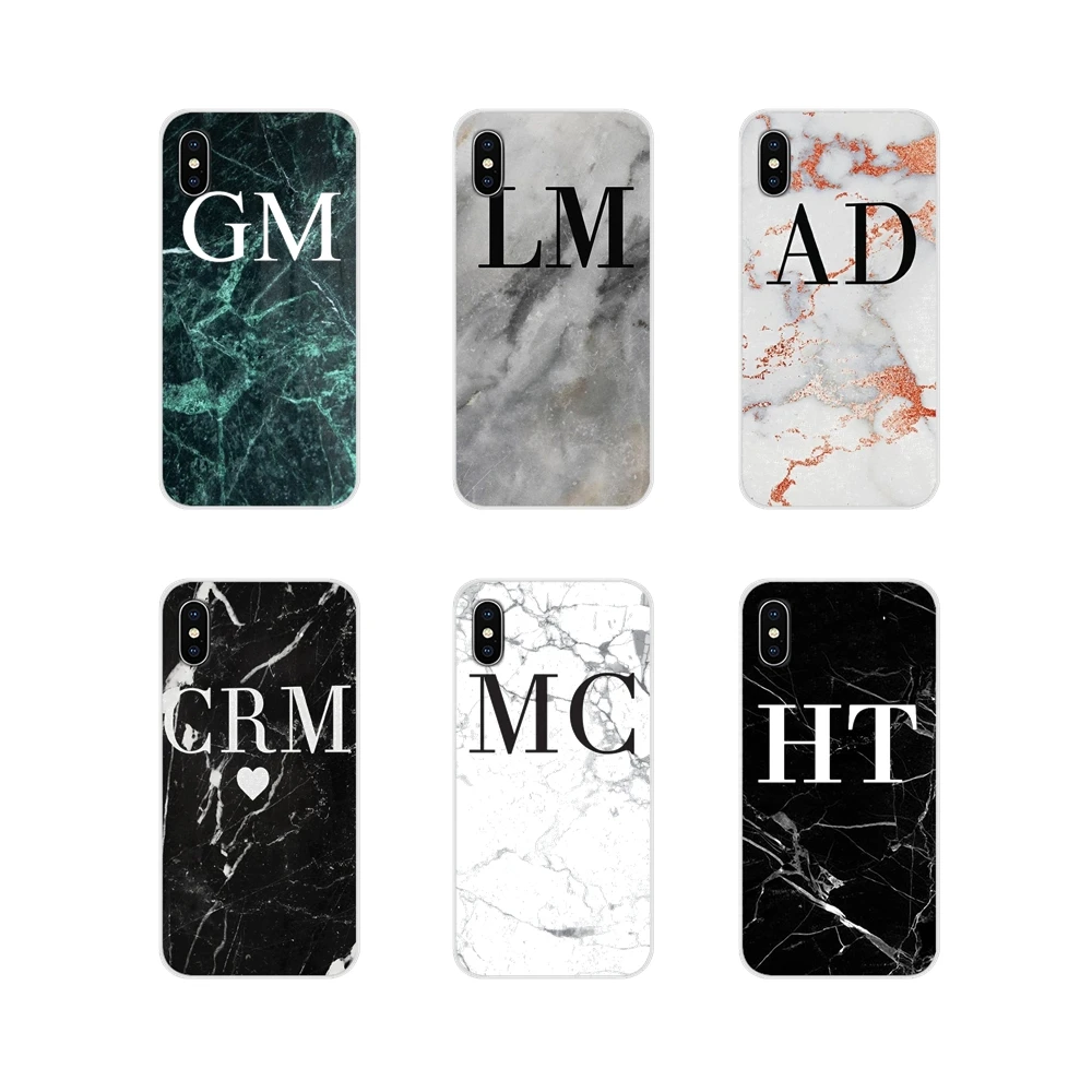 Для Huawei G7 G8 P7 P8 P9 P10 P20 P30 Lite Mini Pro P Smart Plus 2017 2018 2019 монограмма мраморные инициалы