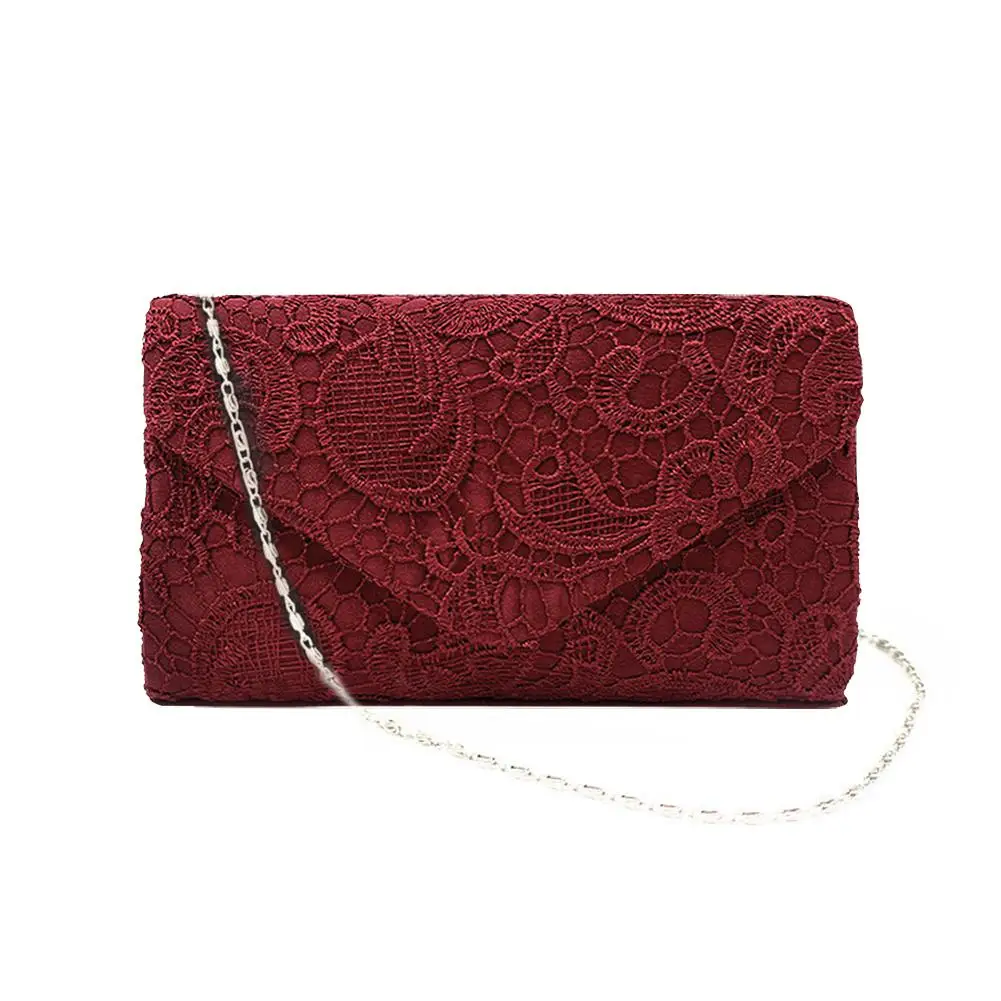 Женский клатч женские модные кружевные сумки на плечо с цветочным рисунком и