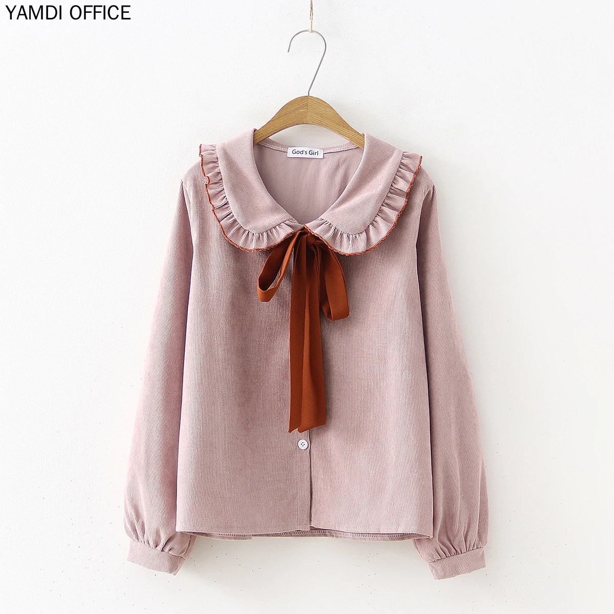 Женская рубашка YAMDI новинка 2019 года одежда Вельветовая блузка на осень и зиму