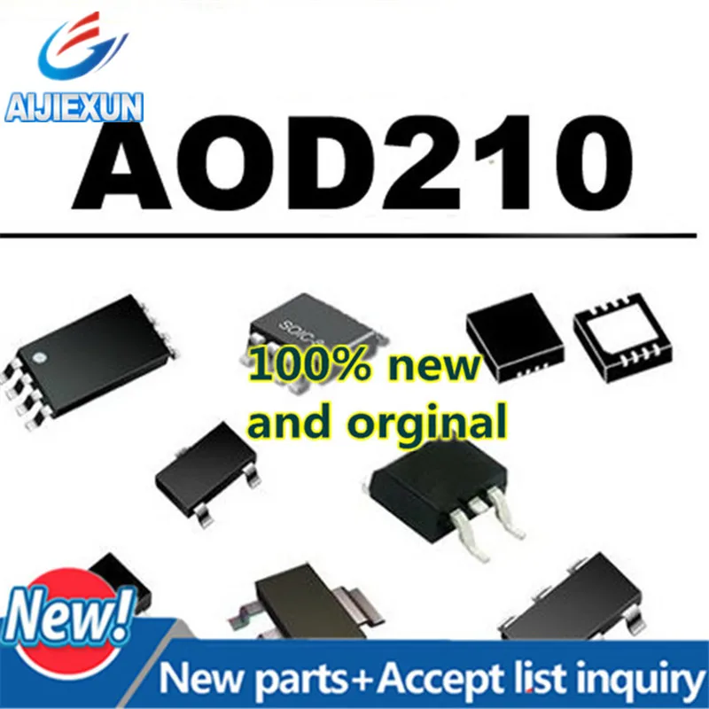 10Pcs 100% New and original AOD210 D210 TO252 30V N-Channel MOSFET large stock