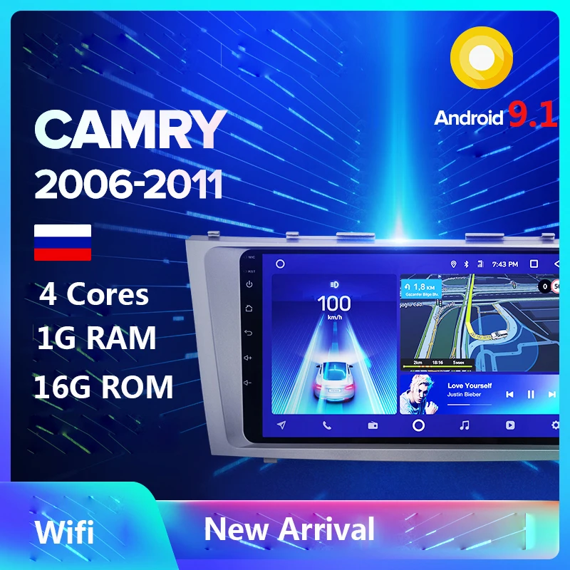 Android 9,1 авто мультимедиа для Toyota Camry 40 50 2007-2011 Автомобильный Радио Видео плеер Navi gps 2din 2 din Wifi USB 50