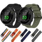 Ремешок нейлоновый быстросъемный для наручных часов Garmin Forerunner 55 158, 245, 245 м, 645