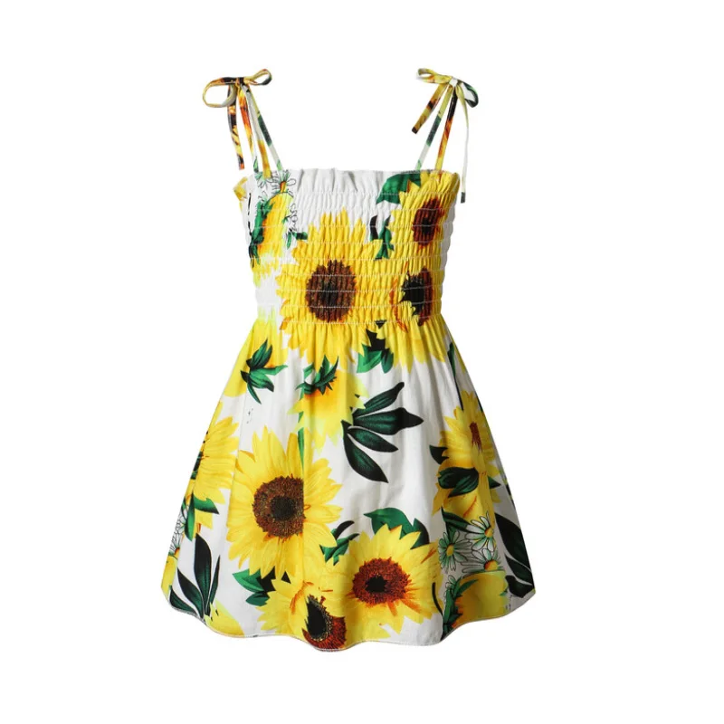 2020 pelfish/летние платья для девочек детская одежда Детское платье без рукавов с