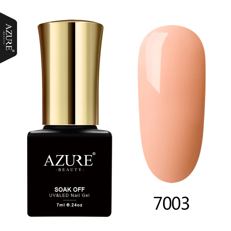 7003 AZURE BEAUTY Гель-лак термо меняющийся Гель-лак УФ замачиваемый термо-Хамелеон Гибридный лак Эмаль Полупостоянный Гель-лак - Цвет: 7003