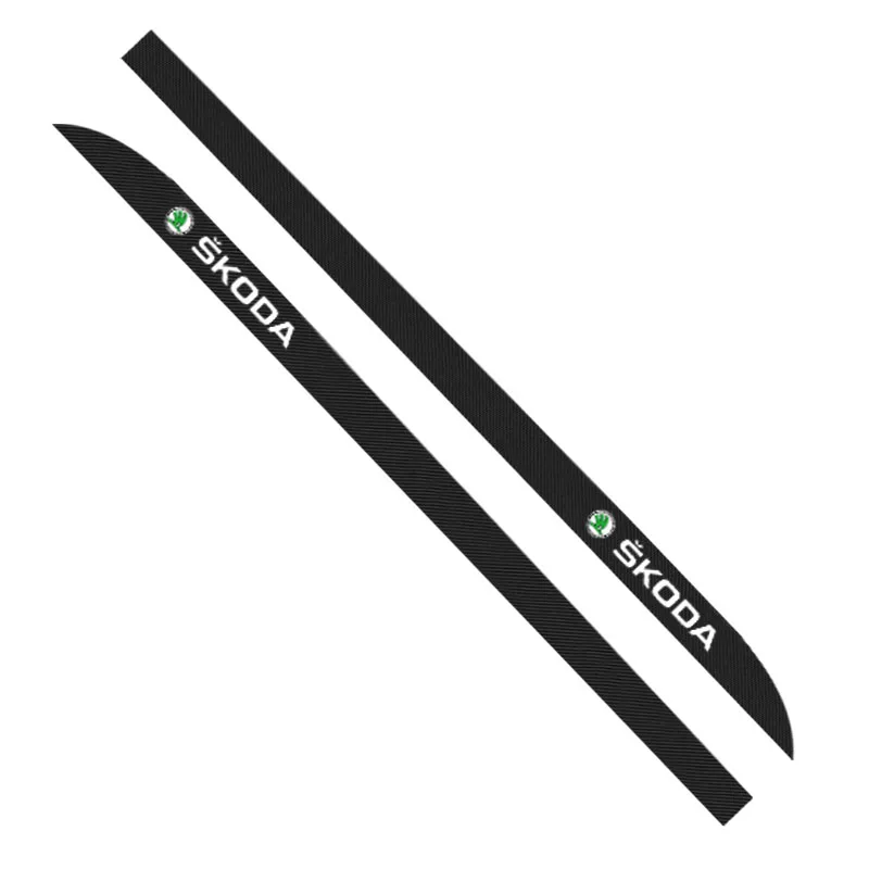 2pcs Car Door Side Skirt Sill Stripe Body Decals Sticker for Skoda Octavia A5 A7 Fabia Superb Rapid Kodiaq Kamiq Accessories | Автомобили