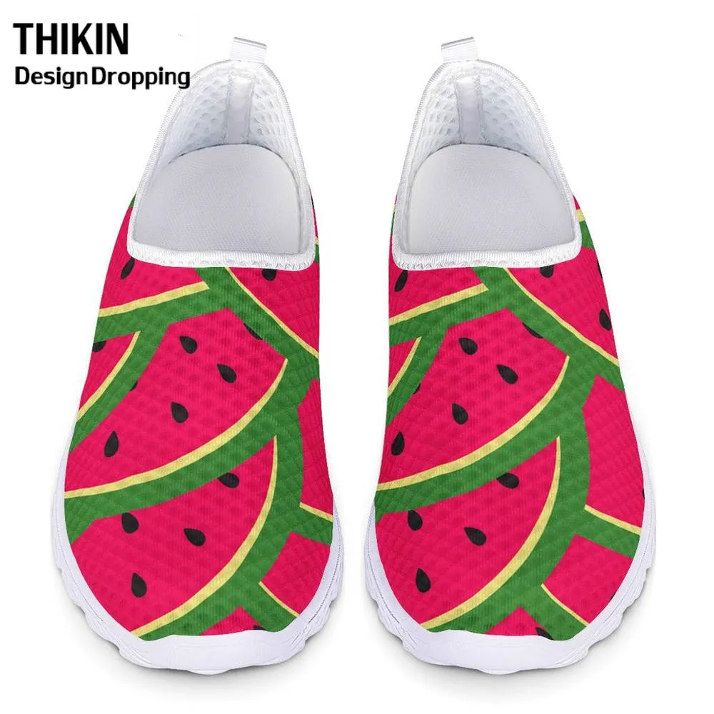 Туфли THIKIN женские на плоской подошве повседневные кроссовки дышащие сетчатые