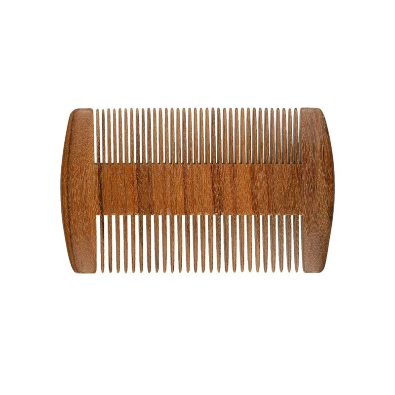

Wooden Beard Comb Fine Coarse Teeth Sandalwood Beard Brush Anti Static Moustache Pocket Comb