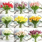 Искусственный букет из искусственных тюльпанов, 1 шт., для дома, подарок, свадебные декоративные цветы, искусственные цветы тюльпаны